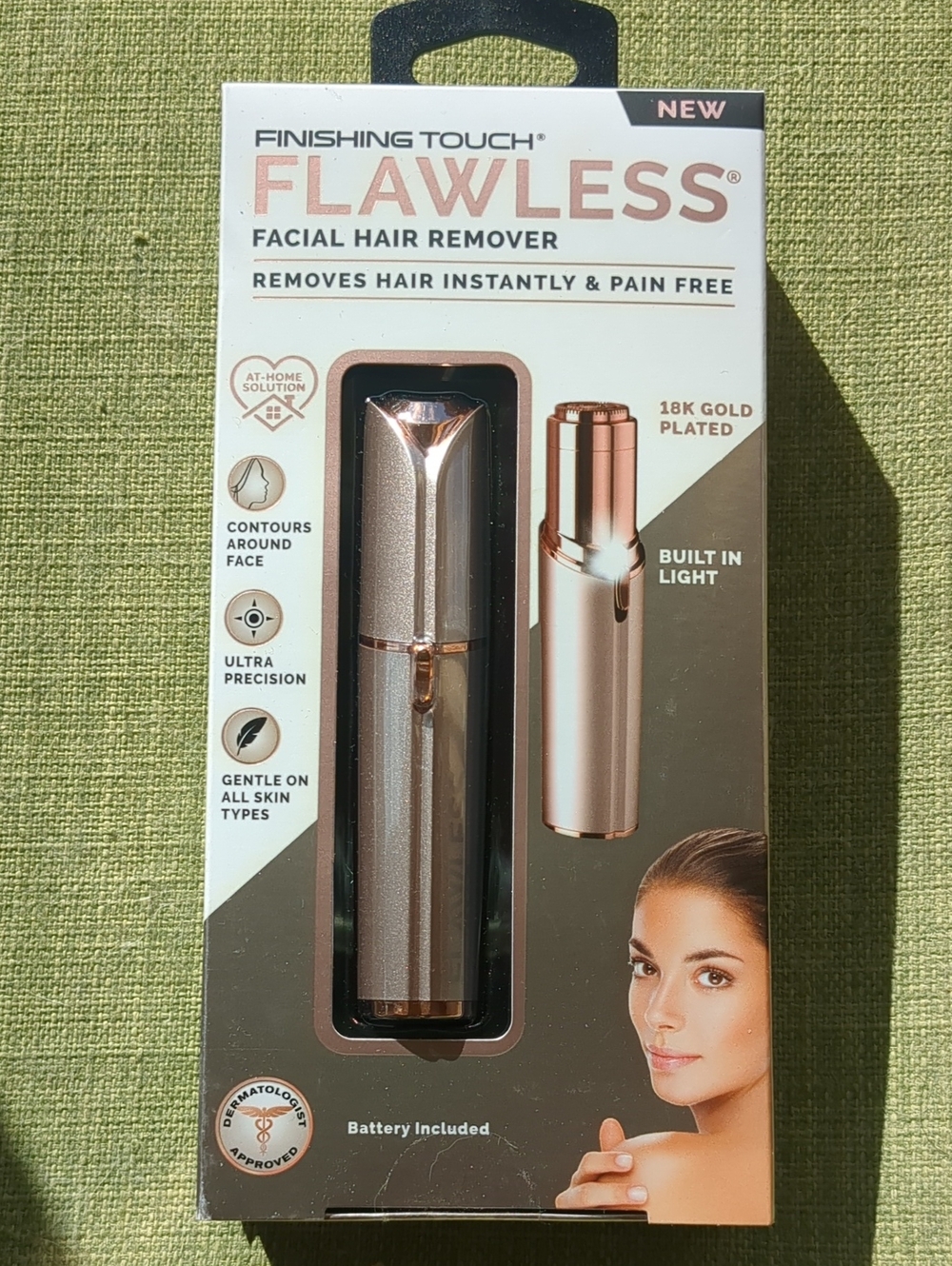 Finishing Touch Flawless Rose Gold Facial Hair Remover